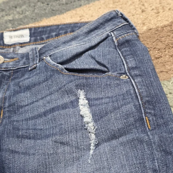 Hudson Jeans Womens 26 Dark Wash Distressed Skinny - Picture 7 of 14